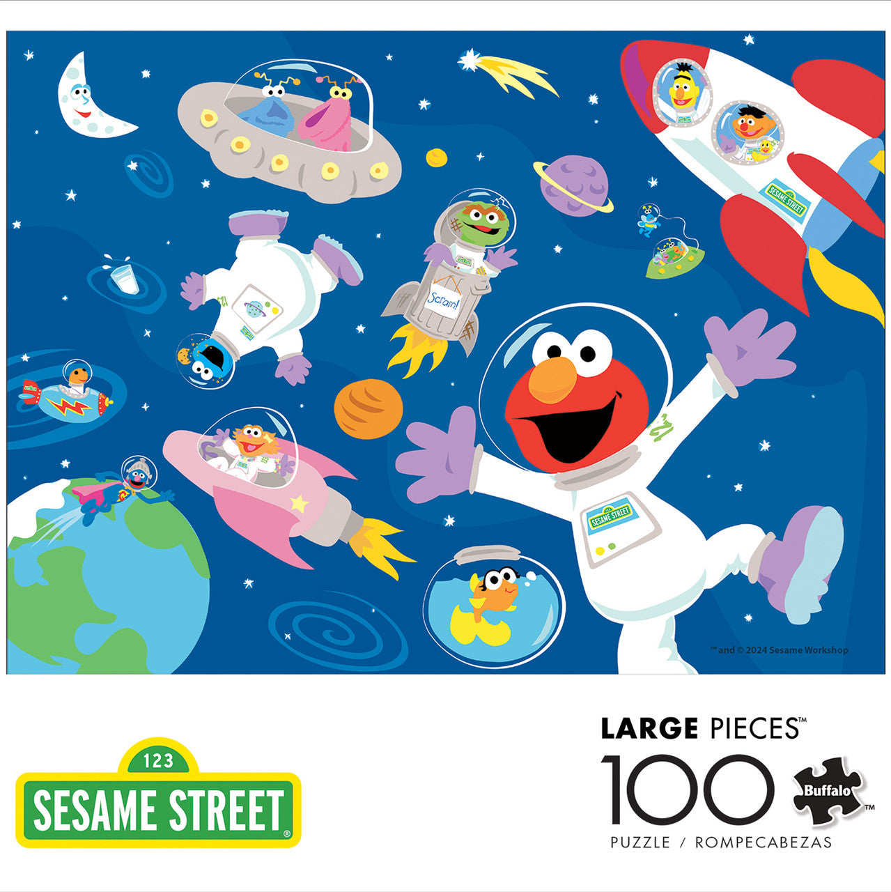 Sesame Street in Space 100 Piece Puzzle
