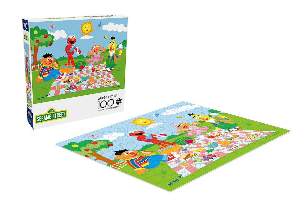 Sunny Day Sesame Street 100 Piece puzzle