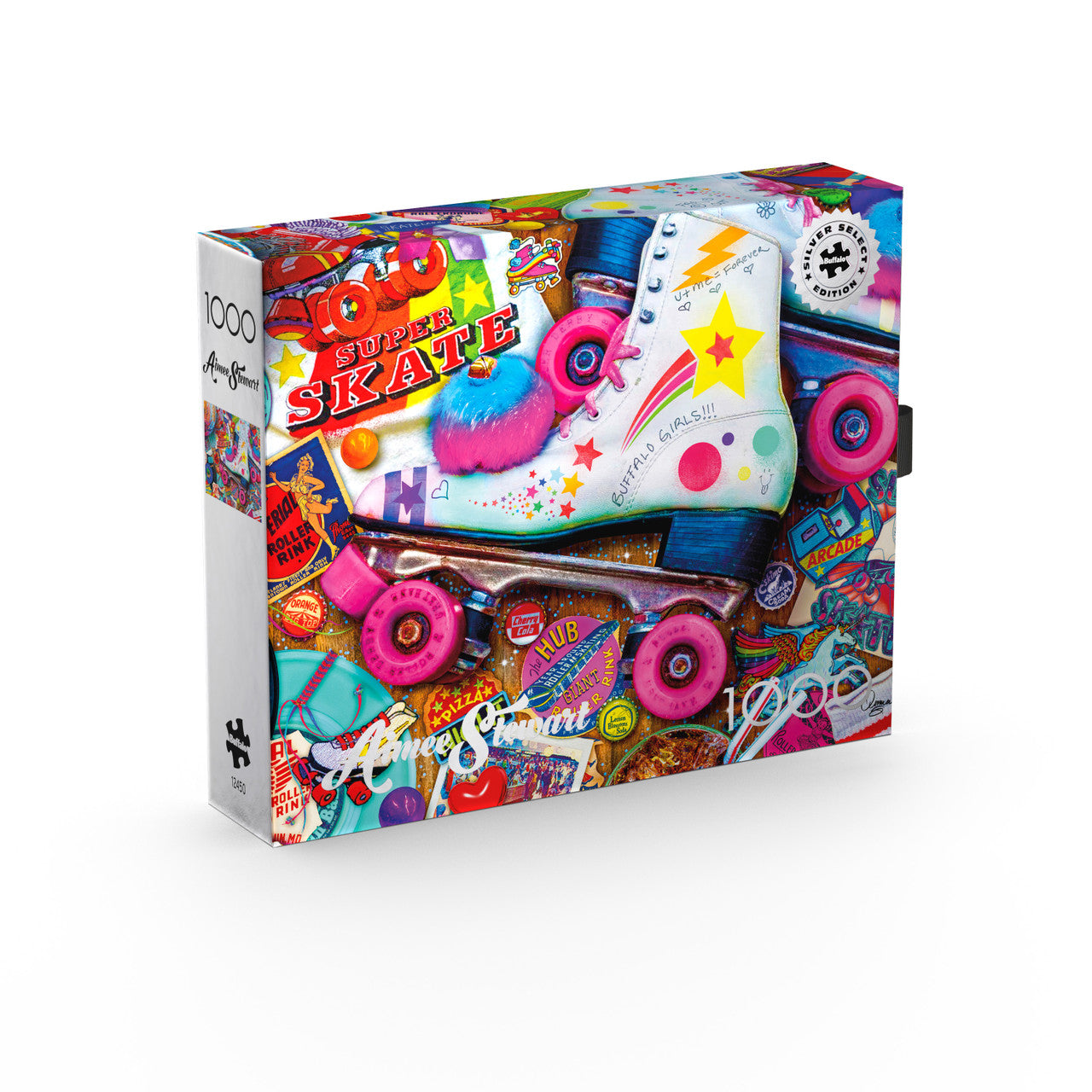 Aimee Stewart: Skate Night 1000 Piece Puzzle (Silver Select Edition) - Giftable Package With Silver Foil Accents