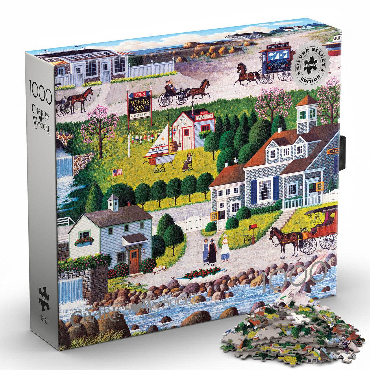Charles Wysocki - Cricket Hawk Habor - Siver Select 1000 Piece Jigsaw Puzzle