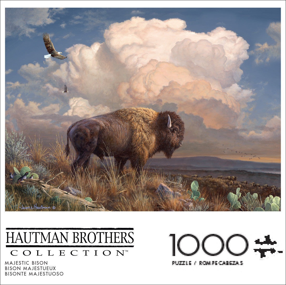 Hautman: Majestic Bison 1000 Piece Puzzle