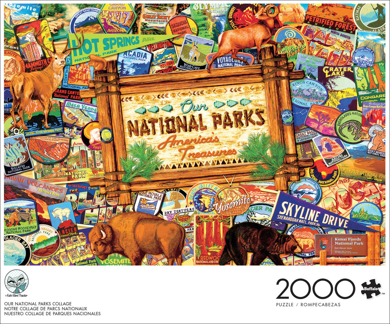 Our National Parks Collage 2000 Piece Puzzle