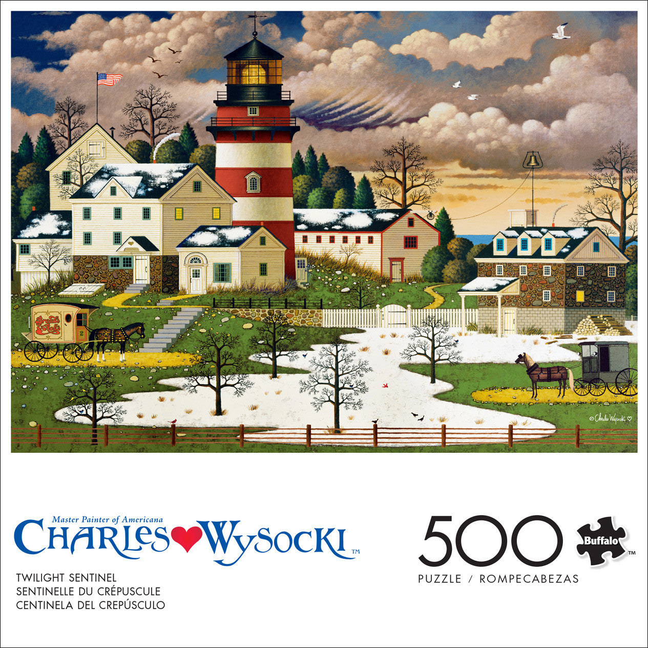 Charles Wysocki: AMERICANA - Twilight Sentinel 500 Piece Puzzle