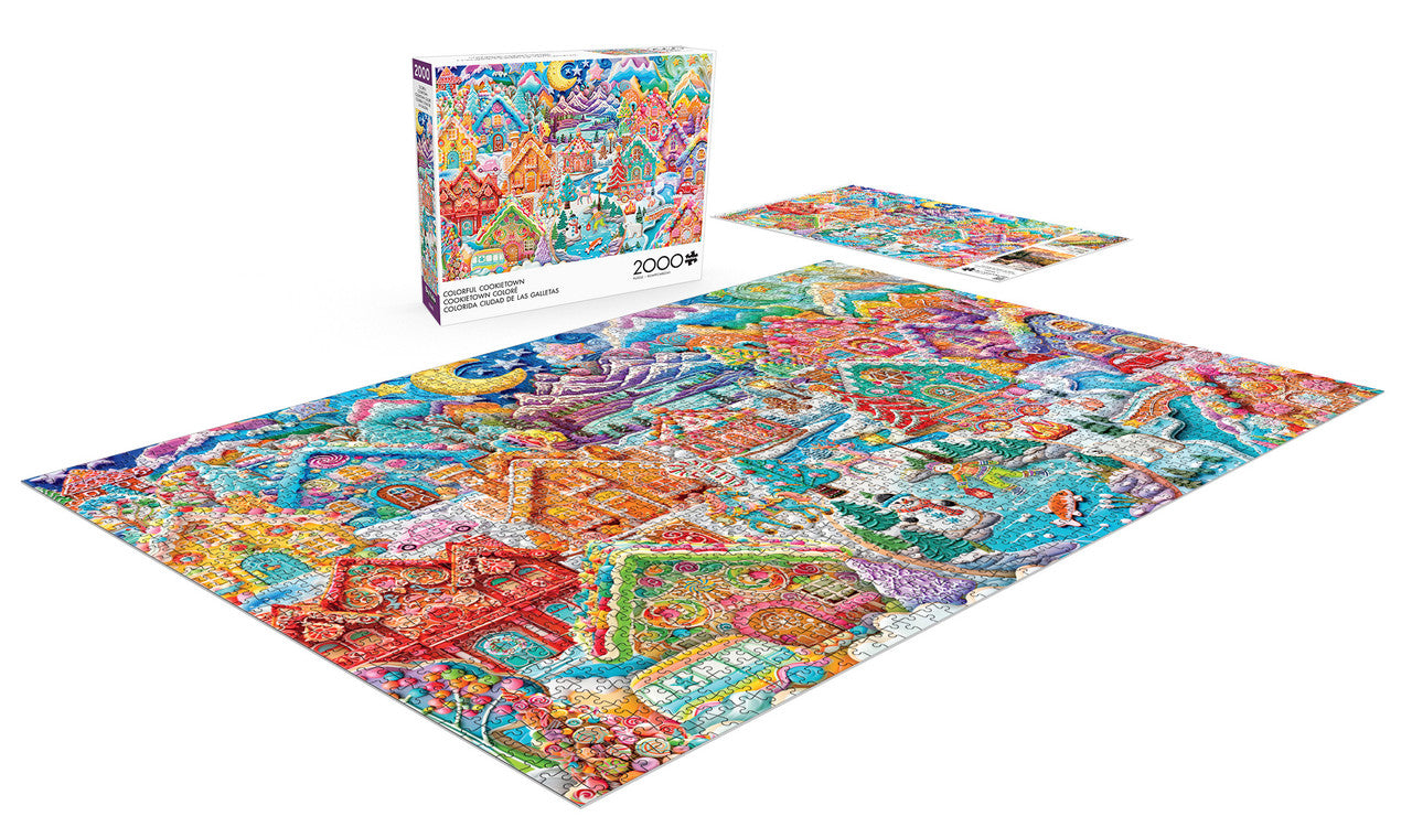 Colorful Cookietown 2000 Piece Puzzle