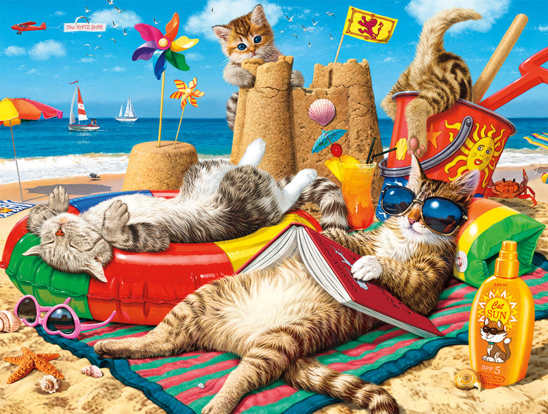 Cats Beachcombers 750 Piece Jigsaw Puzzle Art